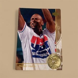 Basketball Trading Card with Gold Accent